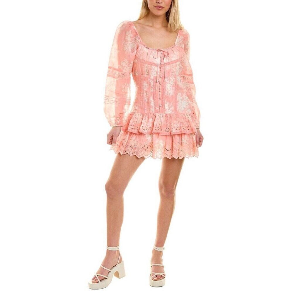 LOVESHACKFANCY Floral Print Mini Dress - Picture 9 of 14